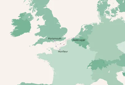 Cruise: Belgium & Normandy Taster Cruise – 4 Nights From £339pp For First Passenger, Then HALF PRICE For Second Passenger From £169 – From £508 For 2 Adults